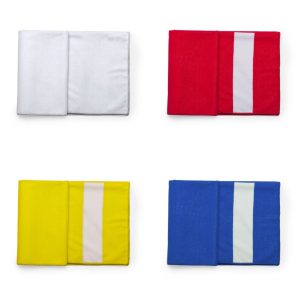 Toalla Microfibra 75x150cm Banda Blanca