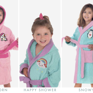 Albornoz Infantil Rizo Lovely | Unicorn | Happy Shower | Snowy | Kora