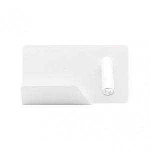 APLIQUE LED DERECHO MIGUEL ANGEL BLANCO CON ESTANTE Y USB